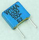 FKS2 1.5N 100M The WIMA FKS2 1.5N 100M is a film capacitor with a capacitance of 1.5nF and a voltage rating of 63V AC / 100V DC. It features through-hole mounting.