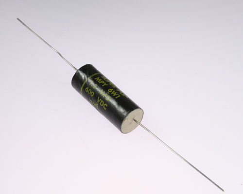 MPY6W1 The Cornell Dubilier Electronics MPY6W1 is a film capacitor with a capacitance of 1uF and a voltage rating of 600V. It features axial leads for easy mounting.
