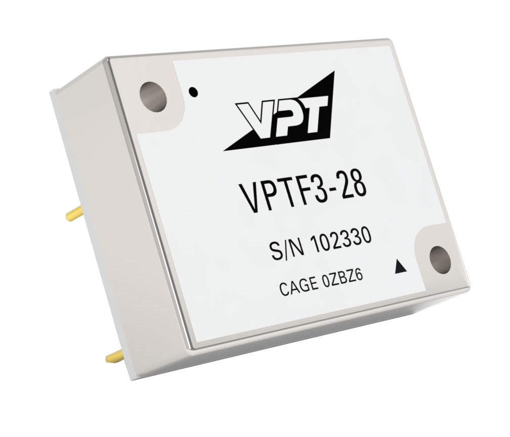 VPTF3-28 The VPTF3-28 is a high-reliability COTS EMI filter designed for demanding applications. It offers a 3A maximum current and operates across a wide temperature range.