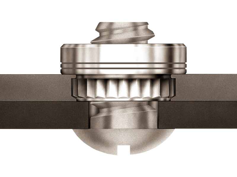 KFS2-632 The PENN KFS2-632 is a broaching nut made from 300 Series Stainless Steel. It features a #6-32 thread size and is designed for broaching mounting.