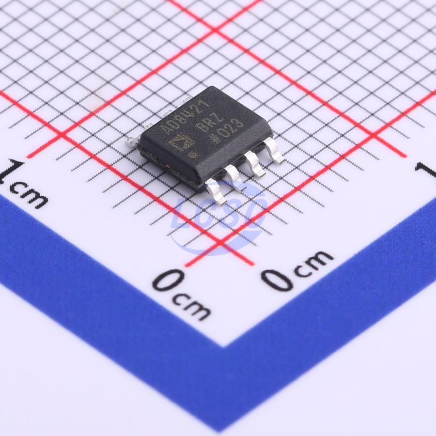AD8421BRZ The AD8421BRZ from Analog Devices Inc. is an instrumentation amplifier featuring a 10 MHz bandwidth and a 35V/µs slew rate. It is supplied in an 8-SOIC surface-mount package.