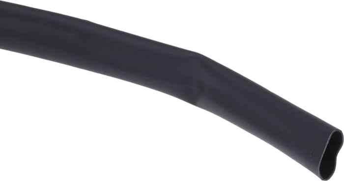 700-4535 This RS PRO heat shrink tubing is black, with a 6mm sleeve diameter and 7m length. It offers a 3:1 shrink ratio and is made from flexible, flame-retardant polyolefin.