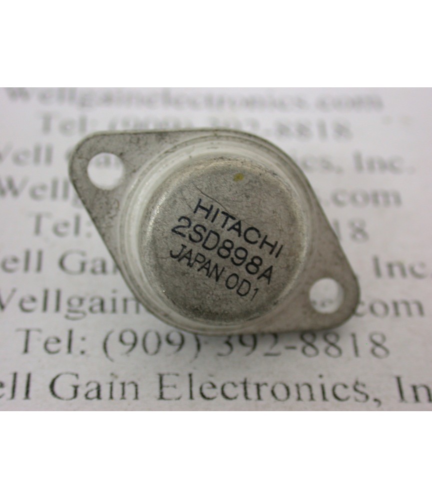 2SD898A The 2SD898A is a bipolar junction transistor manufactured by Hitachi, suitable for switching and amplification.