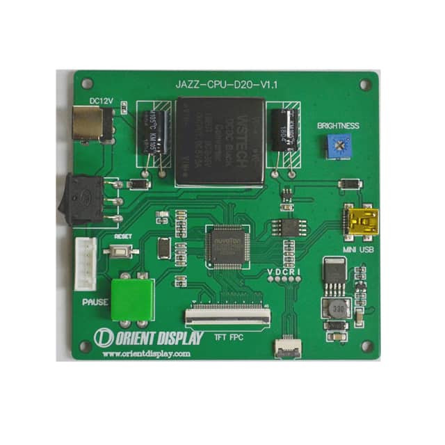 JAZZ-CPU-D20 DEMO BOARD 2.4''2.8'' IPS TFT
