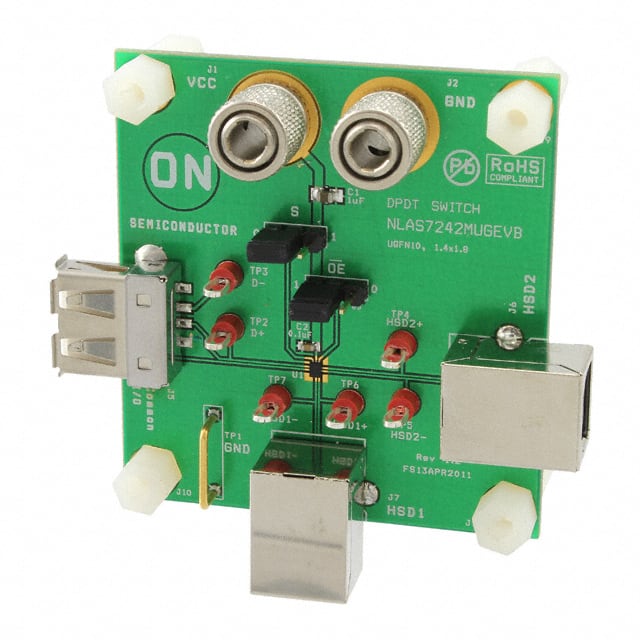 NLAS7242MUGEVB BOARD EVAL DPDT SWITCH NLAS7242
