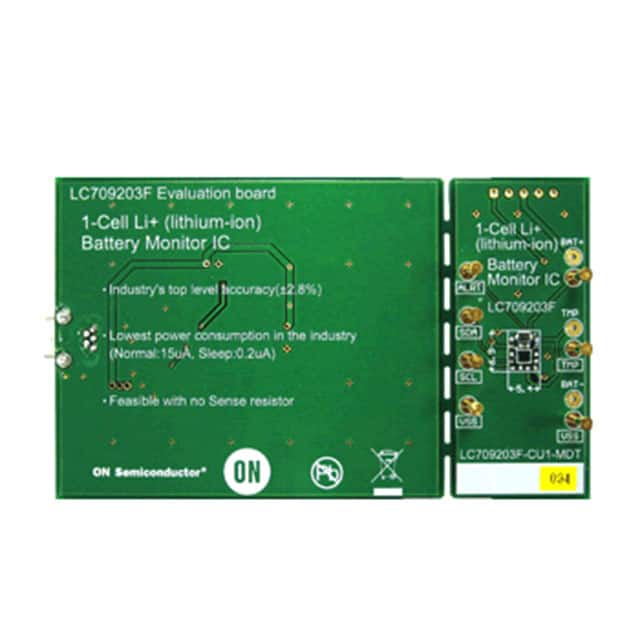 LC709203FXE-01-GEVB EVAL BOARD LC709203FXE-01 WLCSP9