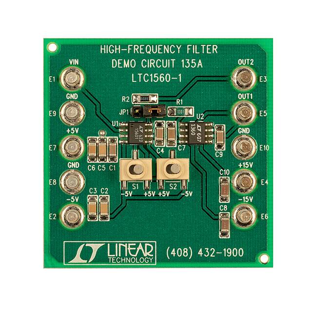 DC135A LTC1560-1CS8 - 5TH ORDER 500KHZ