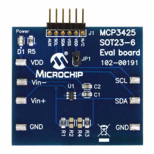 MCP3425EV EVALUATION BOARD FOR MCP3425