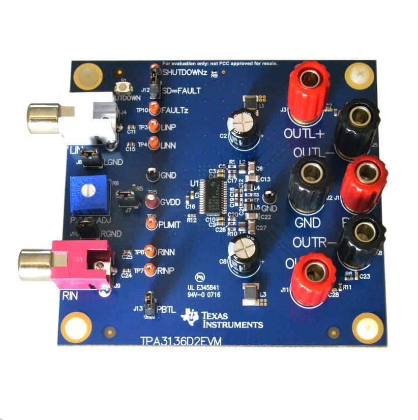 TPA3136D2EVM EVAL BOARD FOR TPA3136D2