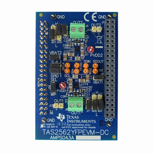 TAS2562YFPEVM-DC DEVELOPMENT AMPLIFIER