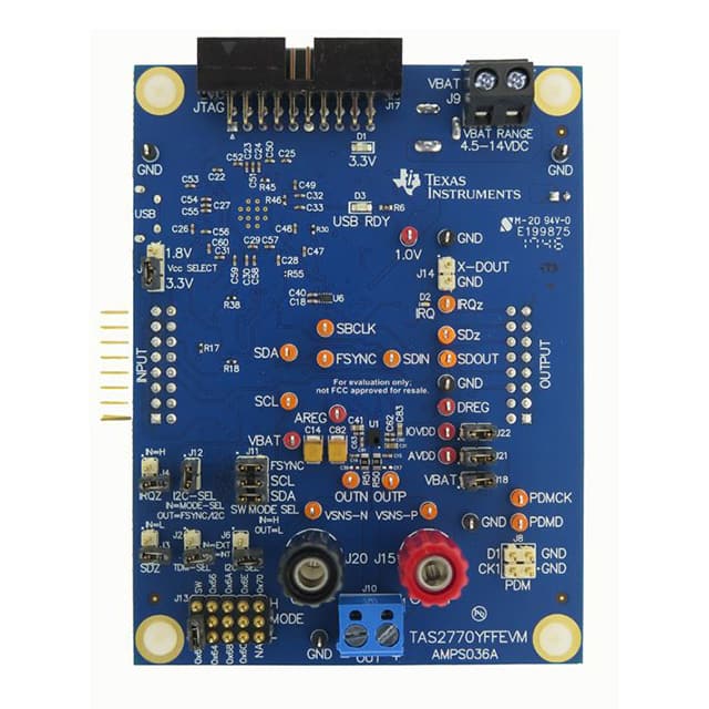 TAS2770YFFEVM EVAL BOARD FOR TAS2770