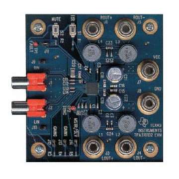 TPA3101D2EVM EVALUATION MODULE FOR TPA3101D2