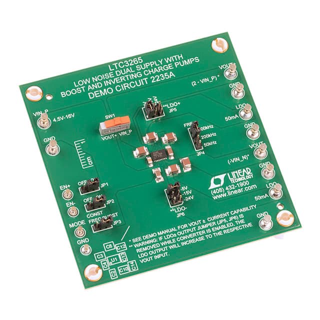 DC2235A DEMO BOARD LTC3265 LOW NOISE DUA