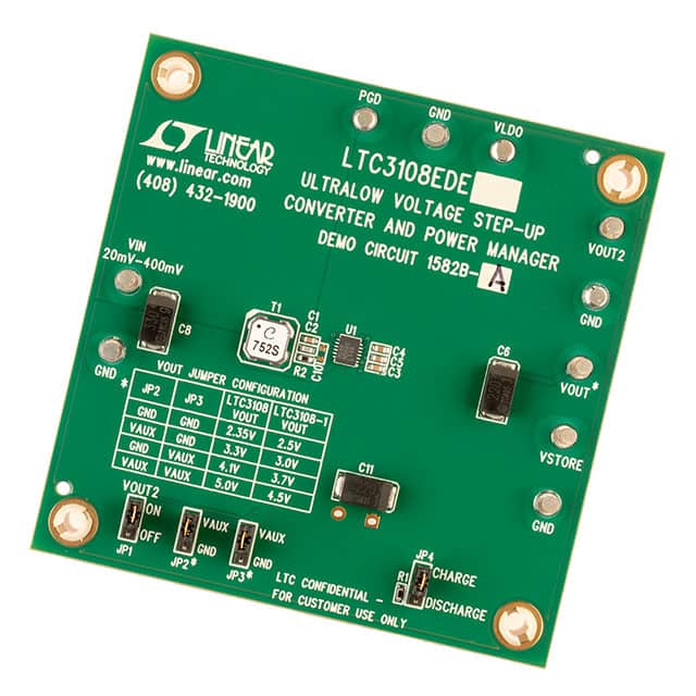 DC1582B-A EVAL BOARD BOOST/LDO LTC3108