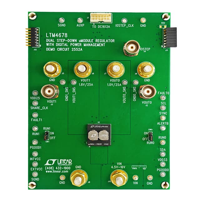 DC2552A LTM4678EY DEMO BOARD DUAL 25A OR