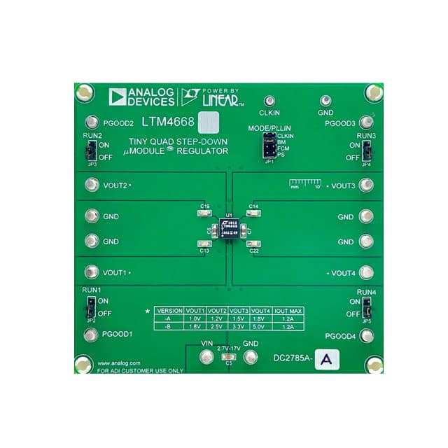 DC2785A-A LTM4668 DEMOBOARD17V,1.5A QUAD U