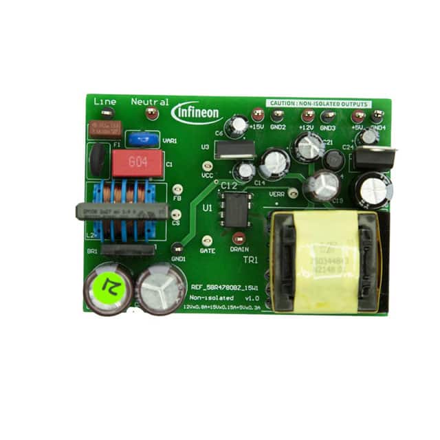 REF5BR4780BZ15W1TOBO1 REFERENCE BOARD FOR ICE5BR4780BZ