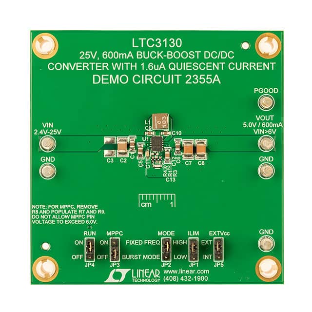 DC2355A DEMO BOARD FOR LTC3130EUD