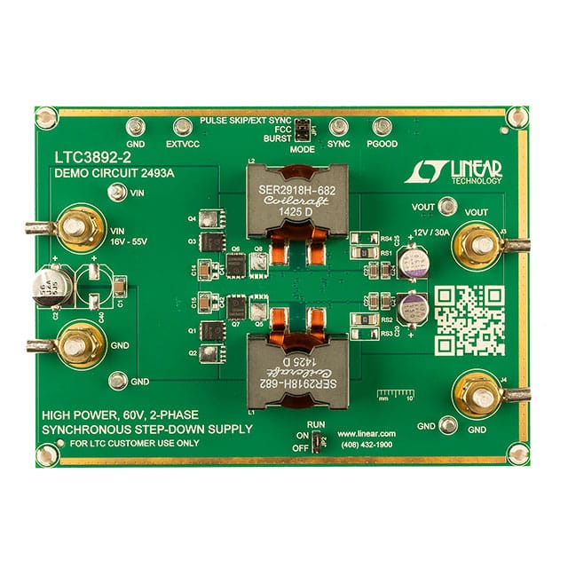 DC2493A DEMO BOARD FOR LTC3892EUH-2
