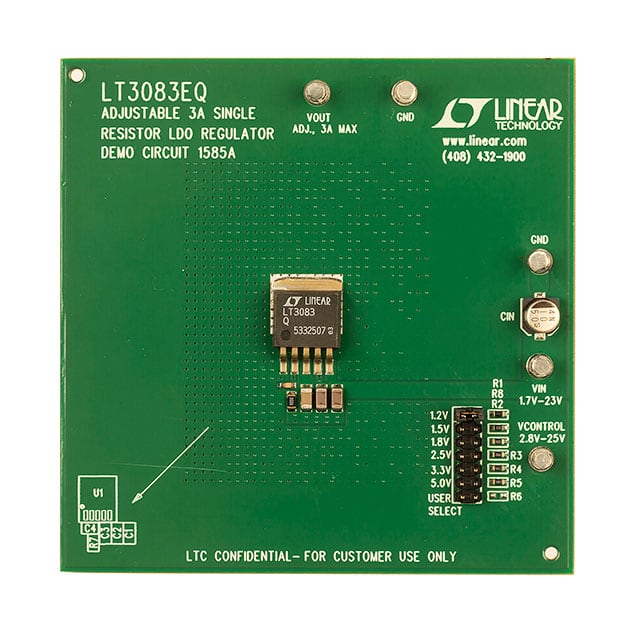 DC1585A BOARD DEMO FOR LT3083EQ