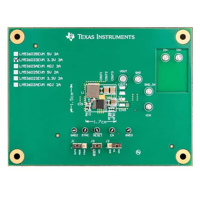LM536033EVM EVALUATION MODULE