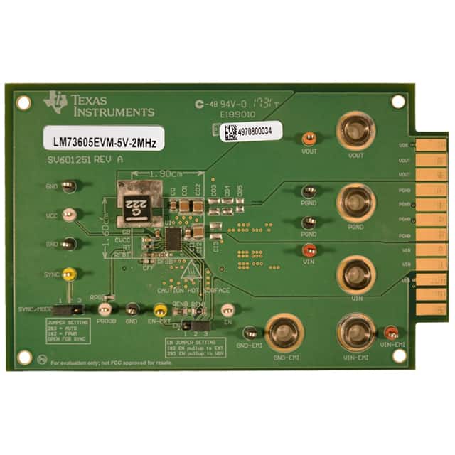 LM73605EVM-5V-2MHZ EVAL BOARD FOR LM73605