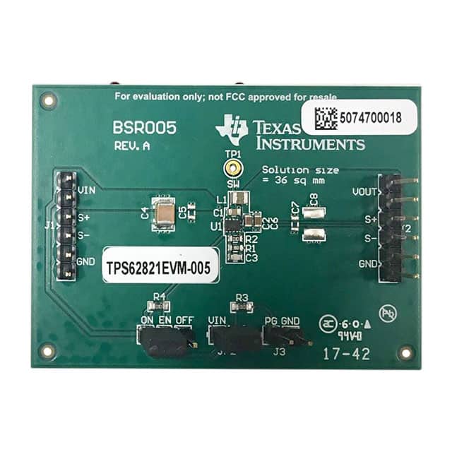 TPS62821EVM-005 EVAL BOARD FOR TPS62821
