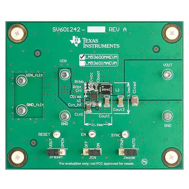 LM53600MAEVM EVALUATION MODULE
