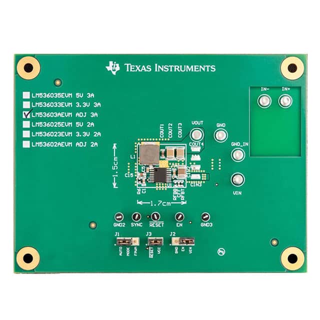 LM53603AEVM EVALUATION MODULE