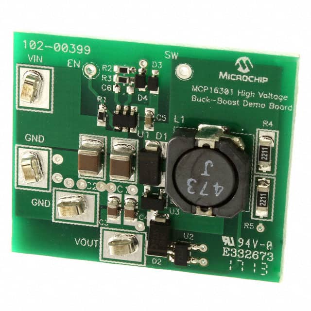 ADM00399 BOARD DEMO BUCK BOOST MCP16301