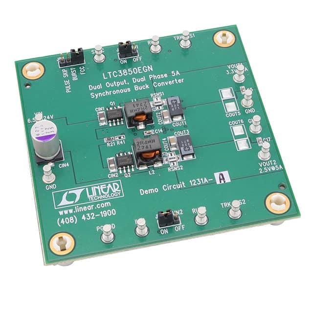 DC1231A-A BOARD DEMO FOR LTC3850EGN