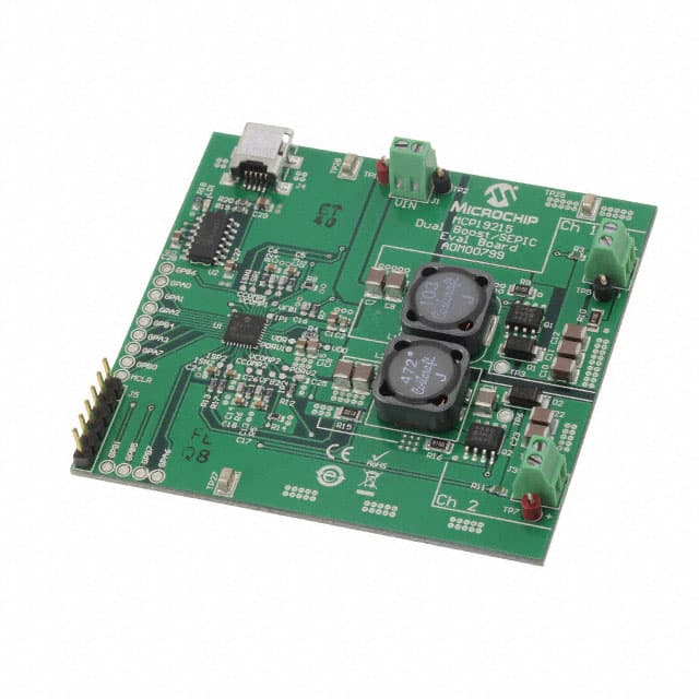 ADM00799 MCP19215 DUAL BOOST / SEPIC EVAL