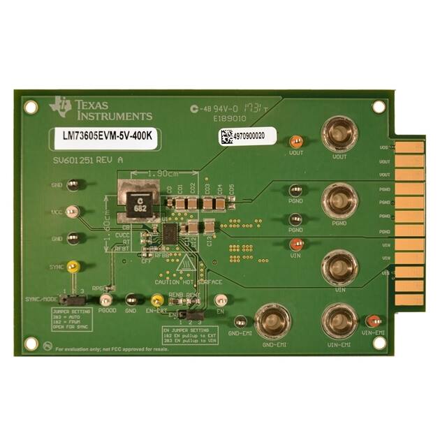 LM73605EVM-5V-400K EVAL BOARD FOR LM73605