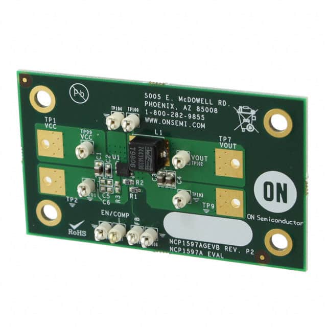NCP1597AGEVB BOARD EVALUATION NCP1597A