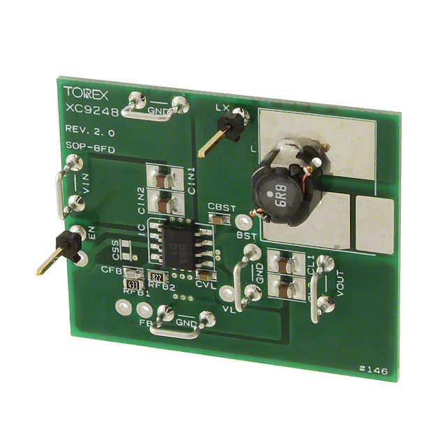 XC9248B08-EVB-5.0V EVAL BOARD FOR XC9248B085QR-G