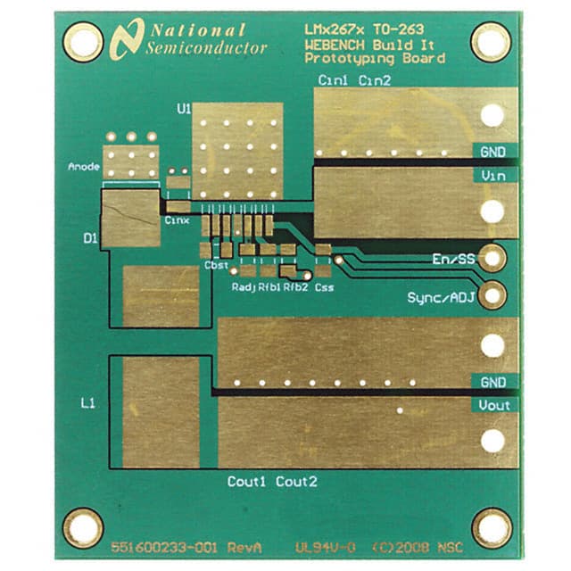 551600233-001/NOPB WEBENCH BUILD IT LM2267X TO-263