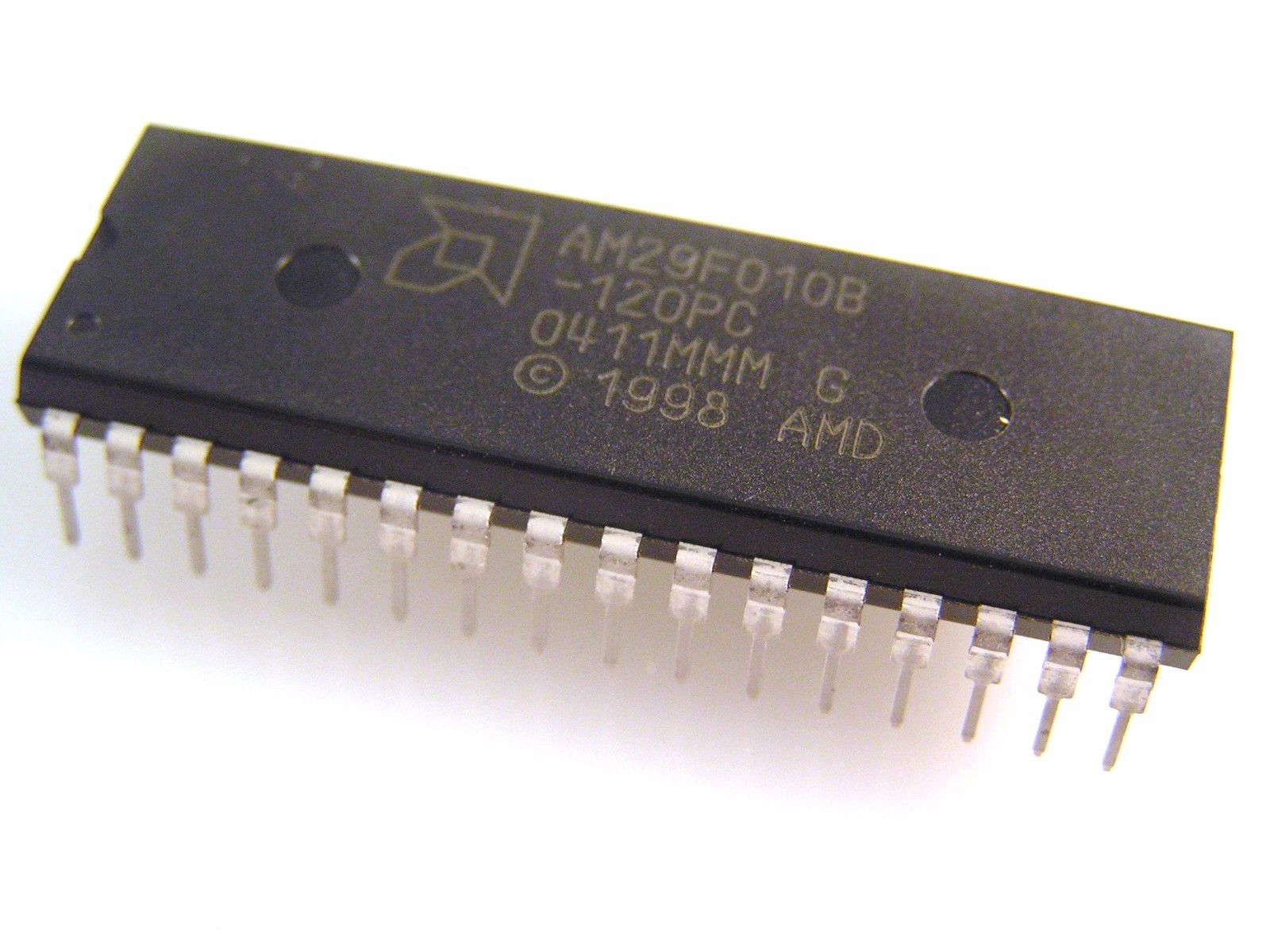 AM29F010B-120PC The AMD AM29F010B-120PC is a 1Mbit Flash Memory IC with a Parallel NOR interface. It operates with a supply voltage range of 4.5V to 5.5V and has a speed of 120ns.