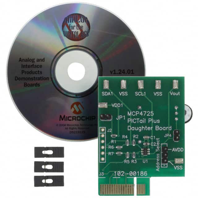 MCP4725DM-PTPLS BOARD DAUGHTER PICTAIL MCP4725