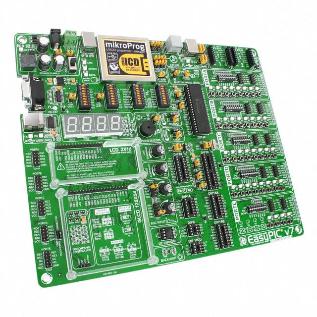 MIKROE-798 EASYPIC V7 PIC18F45K22 EVAL BRD