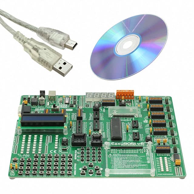 MIKROE-455 EASY8051 V6 AT89S8253 EVAL BRD