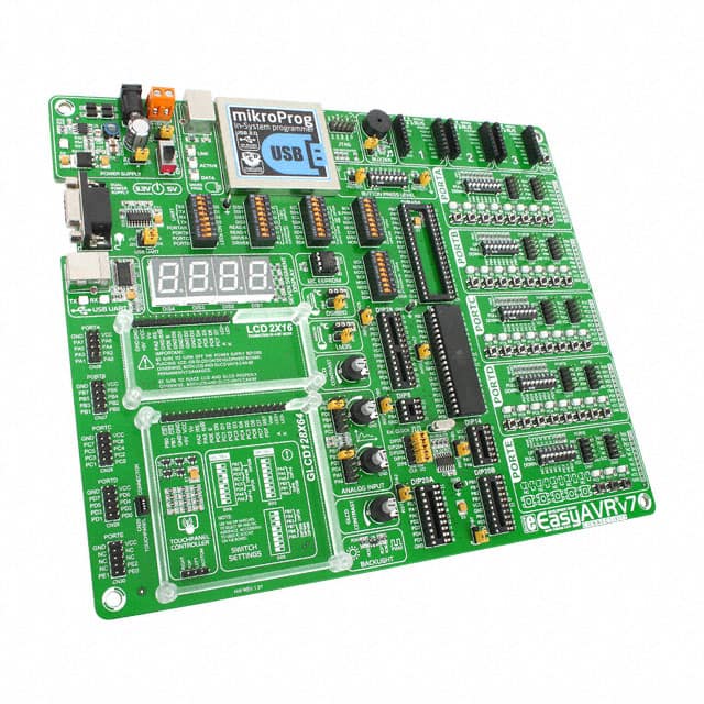 MIKROE-1385 EASYAVR V7 AVR EVAL BRD