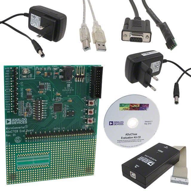 EVAL-ADUC7128QSPZ QUICKSTART PLUS ADUC71XX EVAL BD