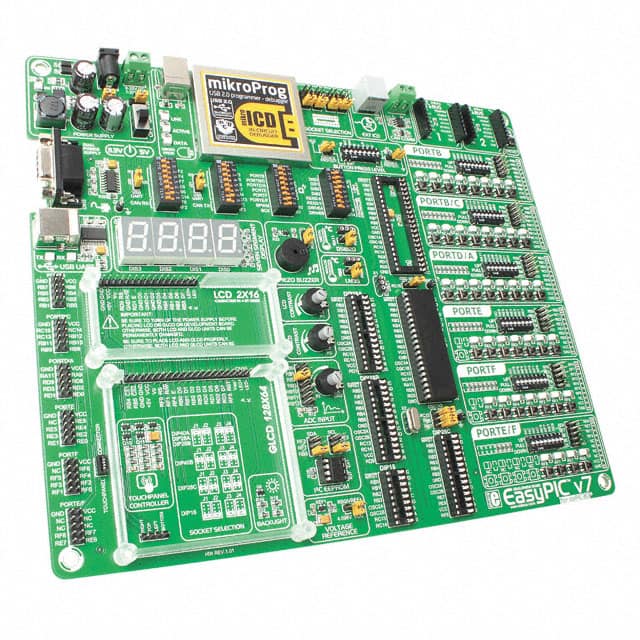 MIKROE-1153 EASYPIC V7 DSPIC30F EVAL BRD