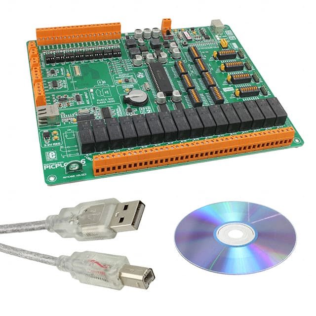MIKROE-465 PICPLC16 V6 PIC18F4520 EVAL BRD