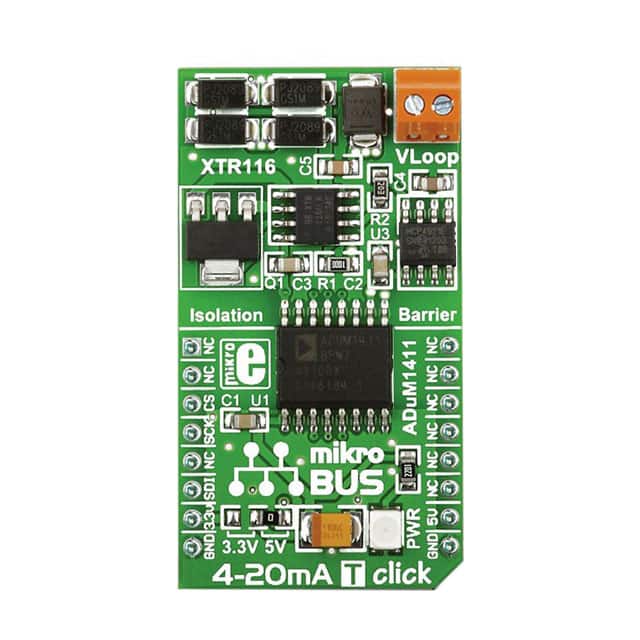 MIKROE-1296 BOARD ADD-ON 4-20MA T CLICK