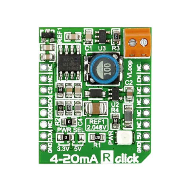 MIKROE-1387 BOARD ADD-ON 4-20MA R CLICK