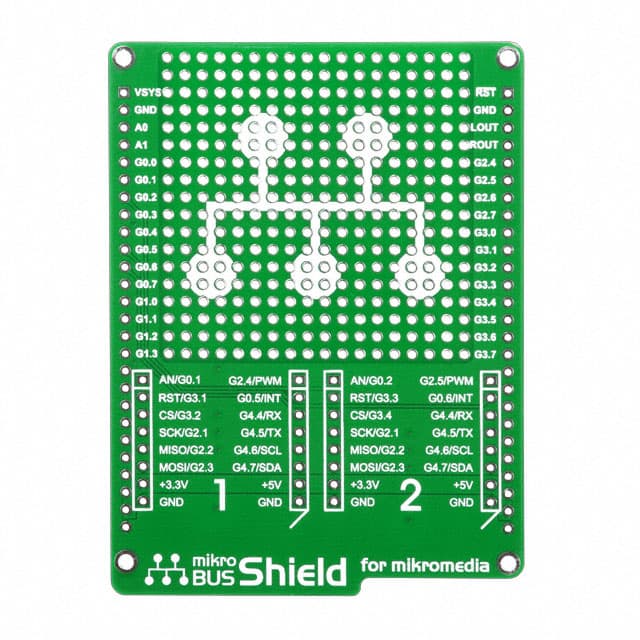 MIKROE-1154 BOARD MIKROBUS SHIELD MIKROMEDIA