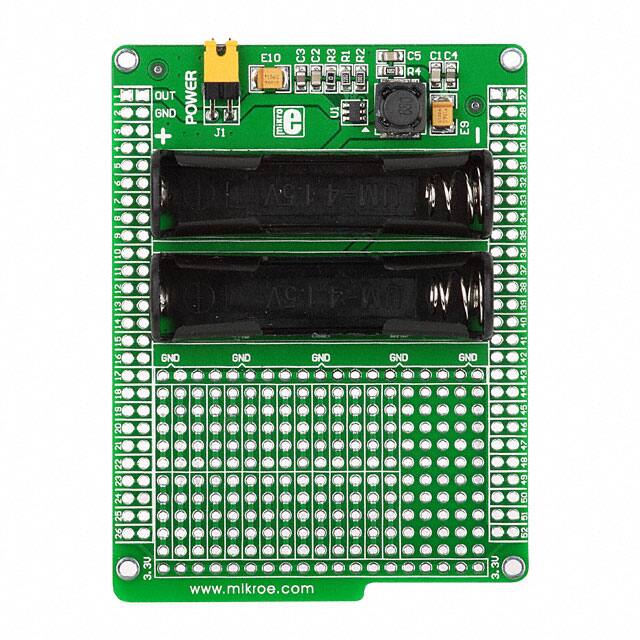 MIKROE-712 BOARD BATTERY BOOST SHIELD