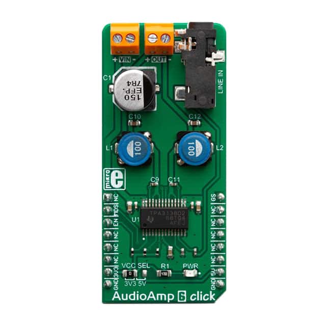 MIKROE-3448 AUDIOAMP 6 CLICK