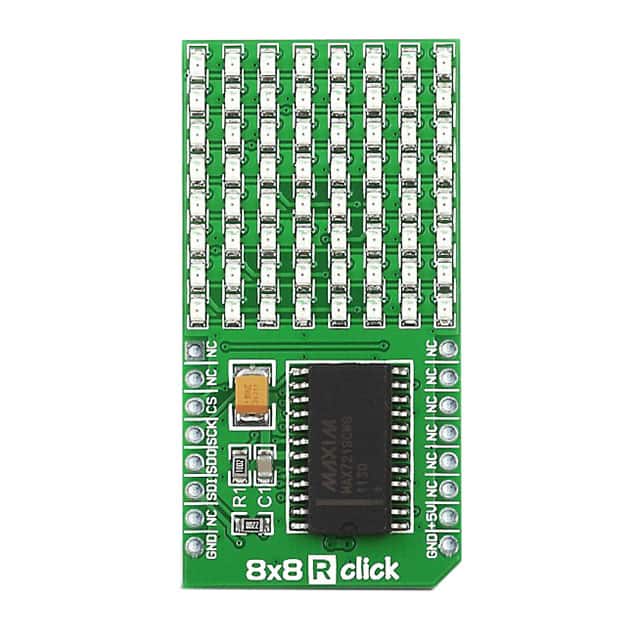 MIKROE-1295 DISPLAY BOARD 8X8 RED CLICK
